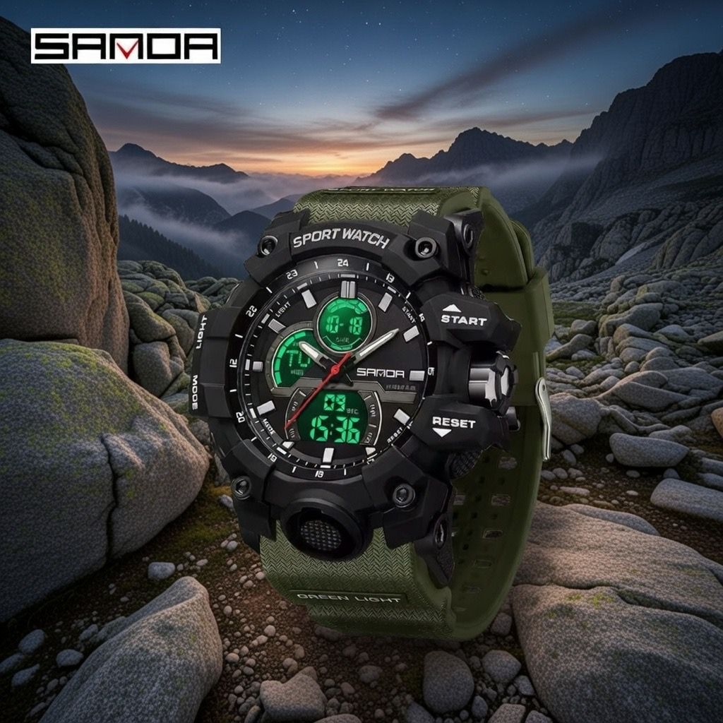 SANDA Sport Watch – Reloj Deportivo Hombre Digital Analógico