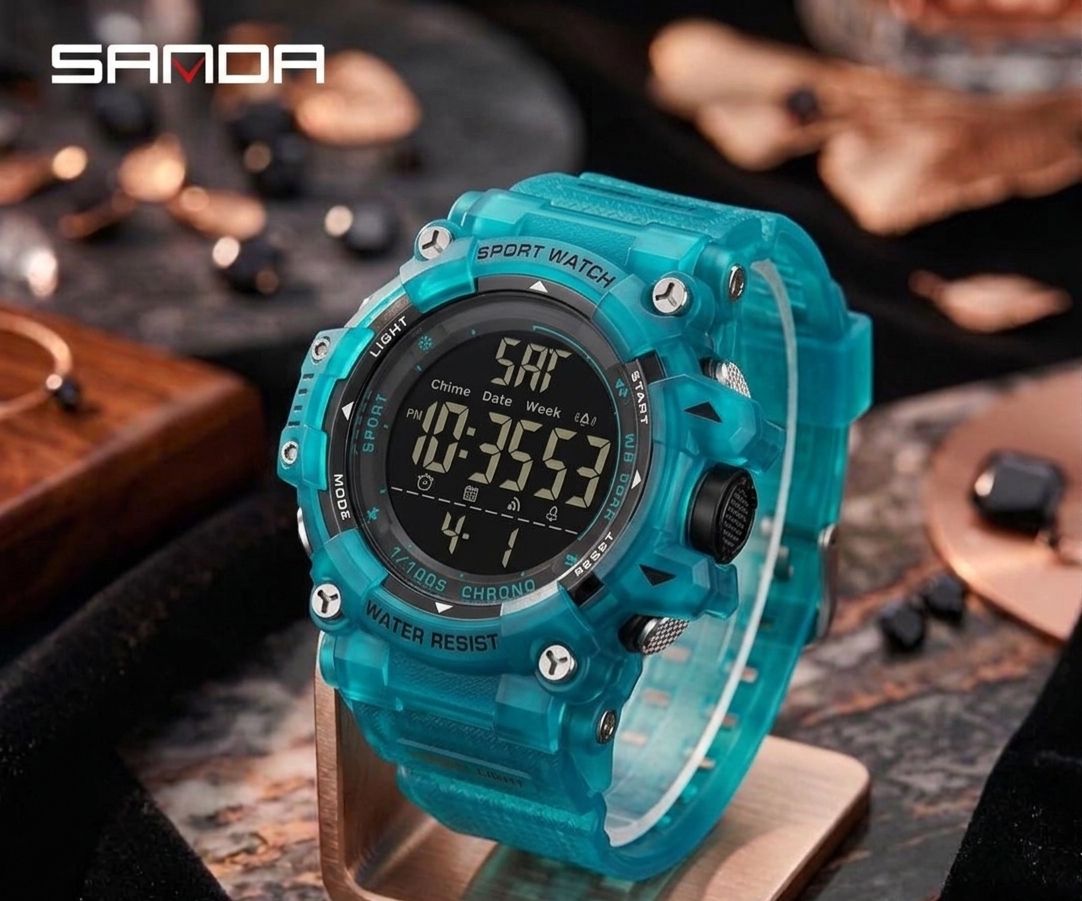 SANDA Sport Watch Digital - 6 colores disponibles: Verde, Blanco, Azul, Turquesa, Negro