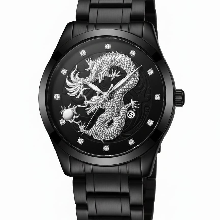 Reloj para hombre CASSRAY edición dragón + estuche protector
