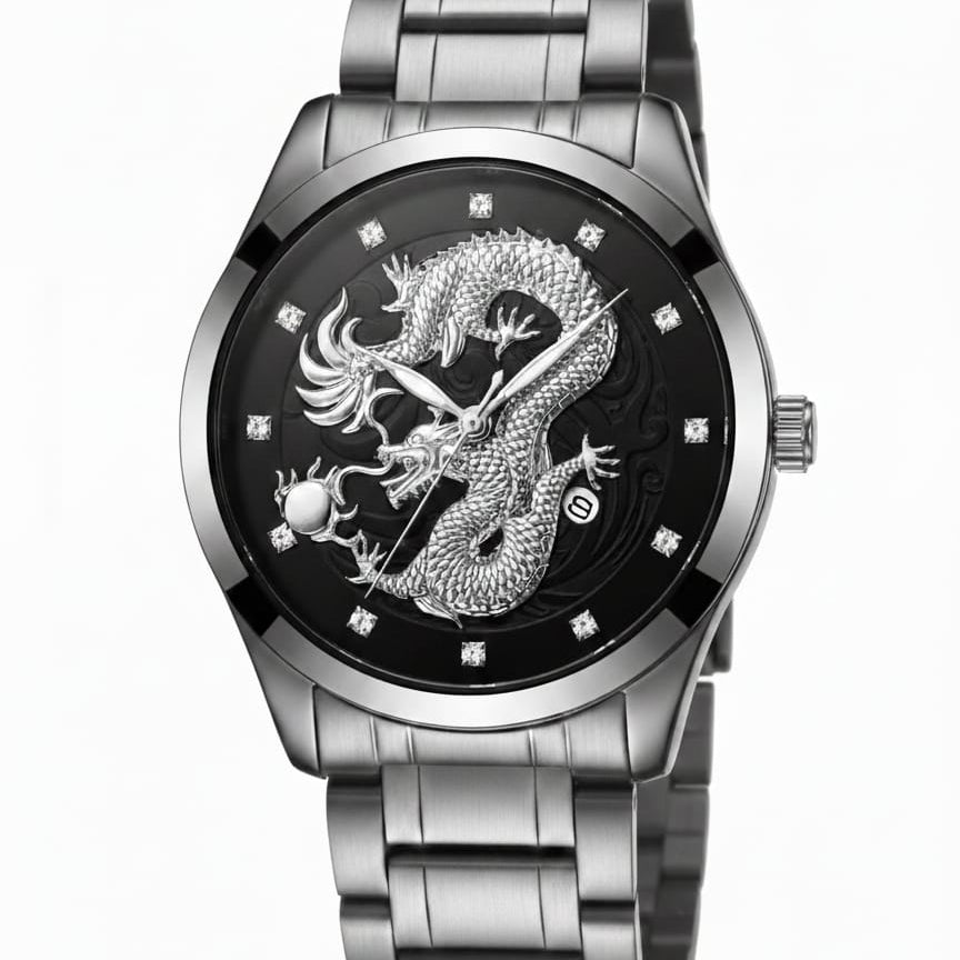 Reloj para hombre CASSRAY edición dragón + estuche protector