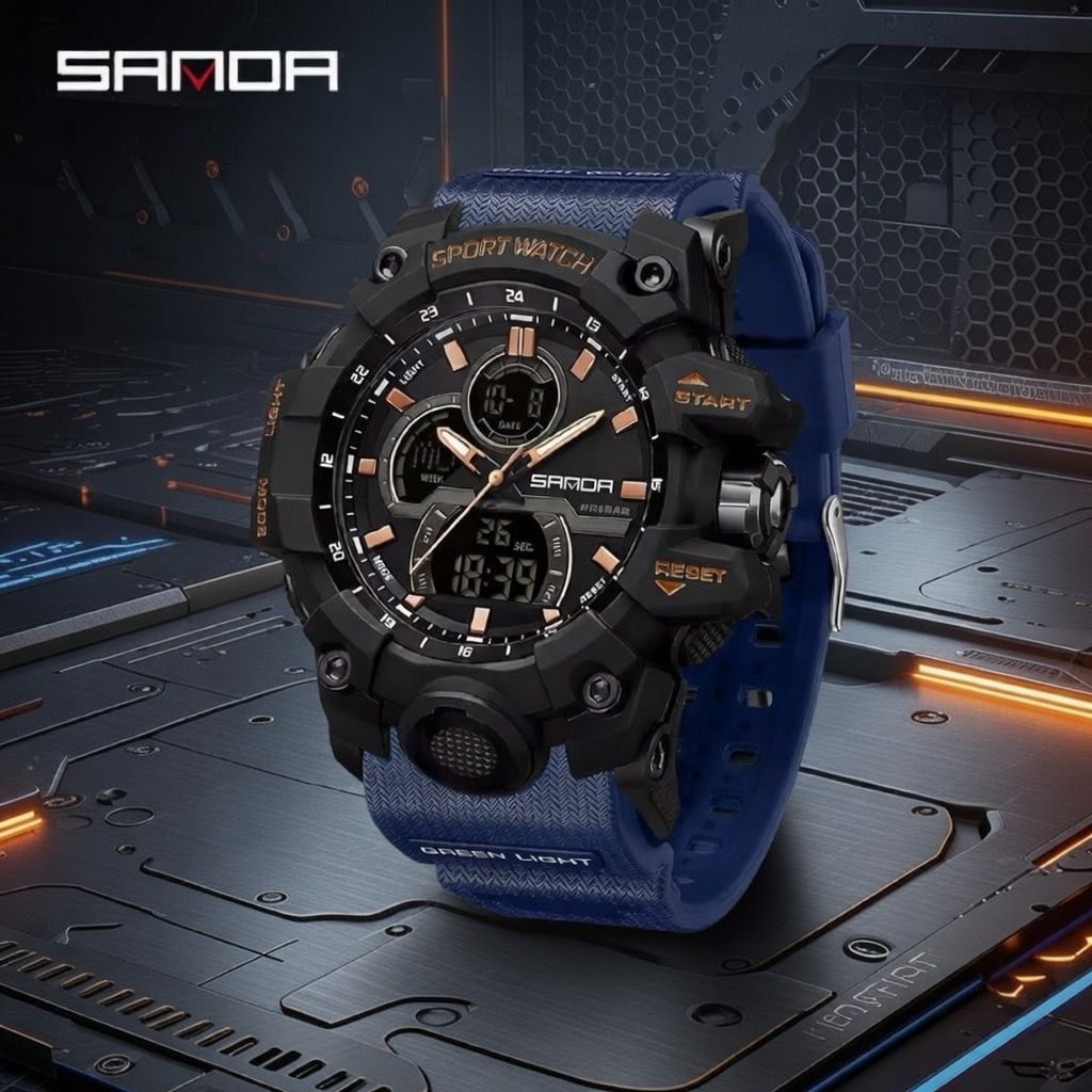 SANDA Sport Watch – Reloj Deportivo Hombre Digital Analógico