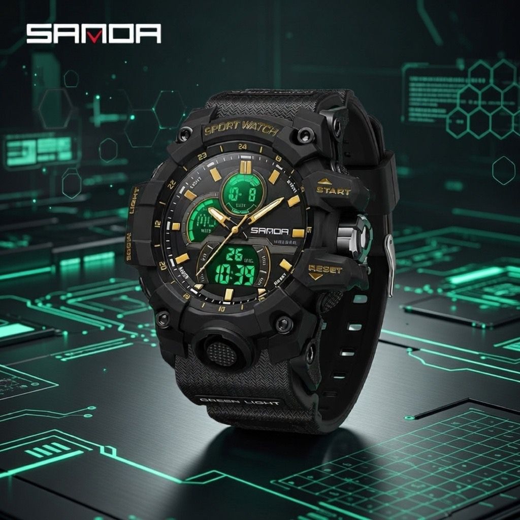 SANDA Sport Watch – Reloj Deportivo Hombre Digital Analógico