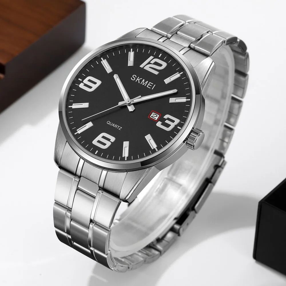 SKMEI Quartz – Reloj Clásico Hombre Acero Inoxidable