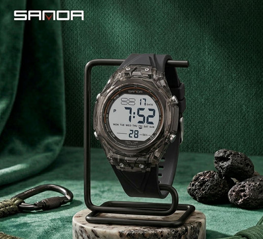 SANDA Crystal Sport Digital Negro Total - full black opaco