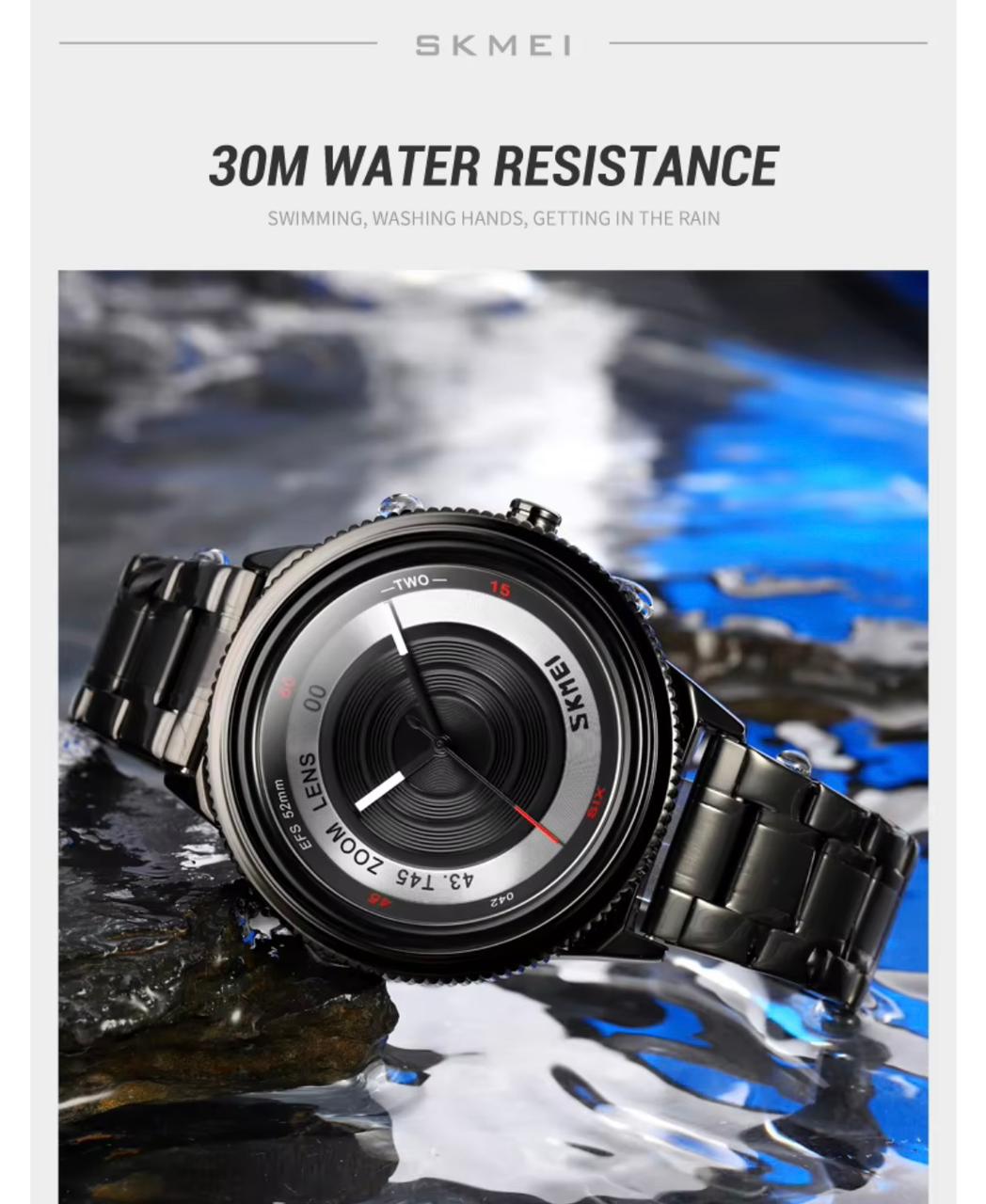 SKMEI Zoom Lens 30M Water Resistance banner oficial