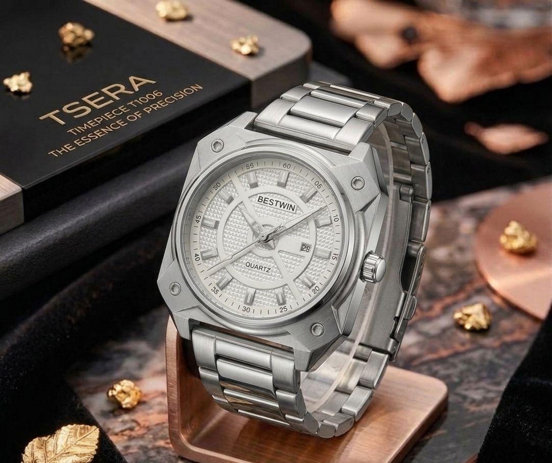 TSERA T1006 reloj dorado acero inoxidable