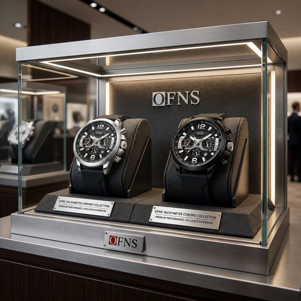 Reloj OFNS 1304 - dos versiones en vitrina