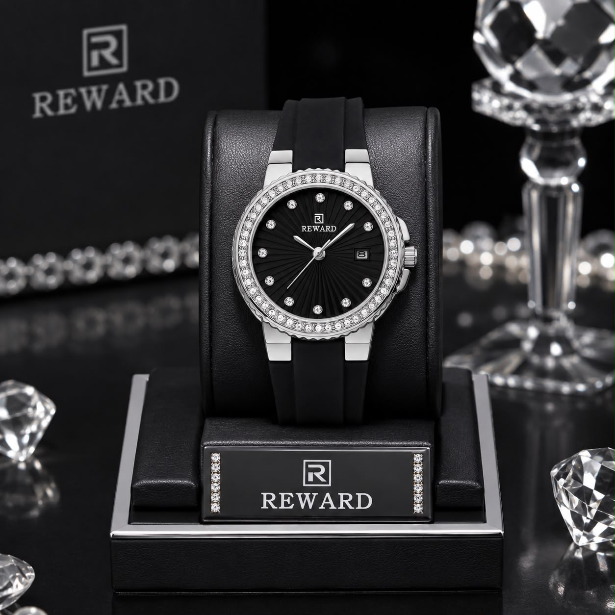 REWARD Diamond Series – Variante Negro en display