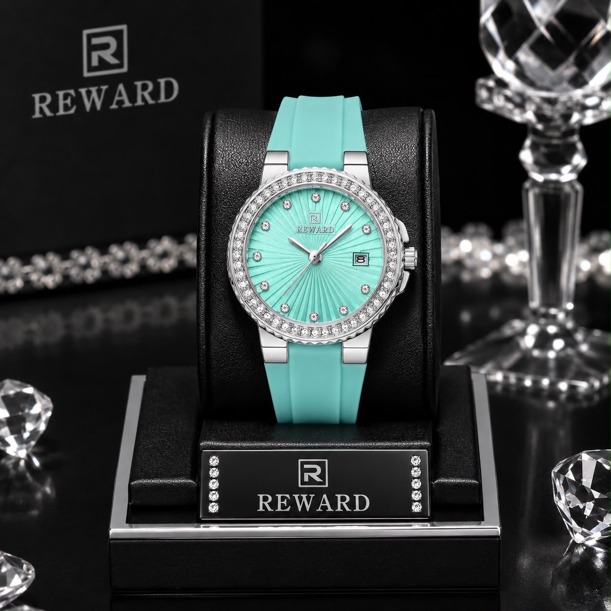 REWARD Diamond Series – Variante Menta/Tiffany en display