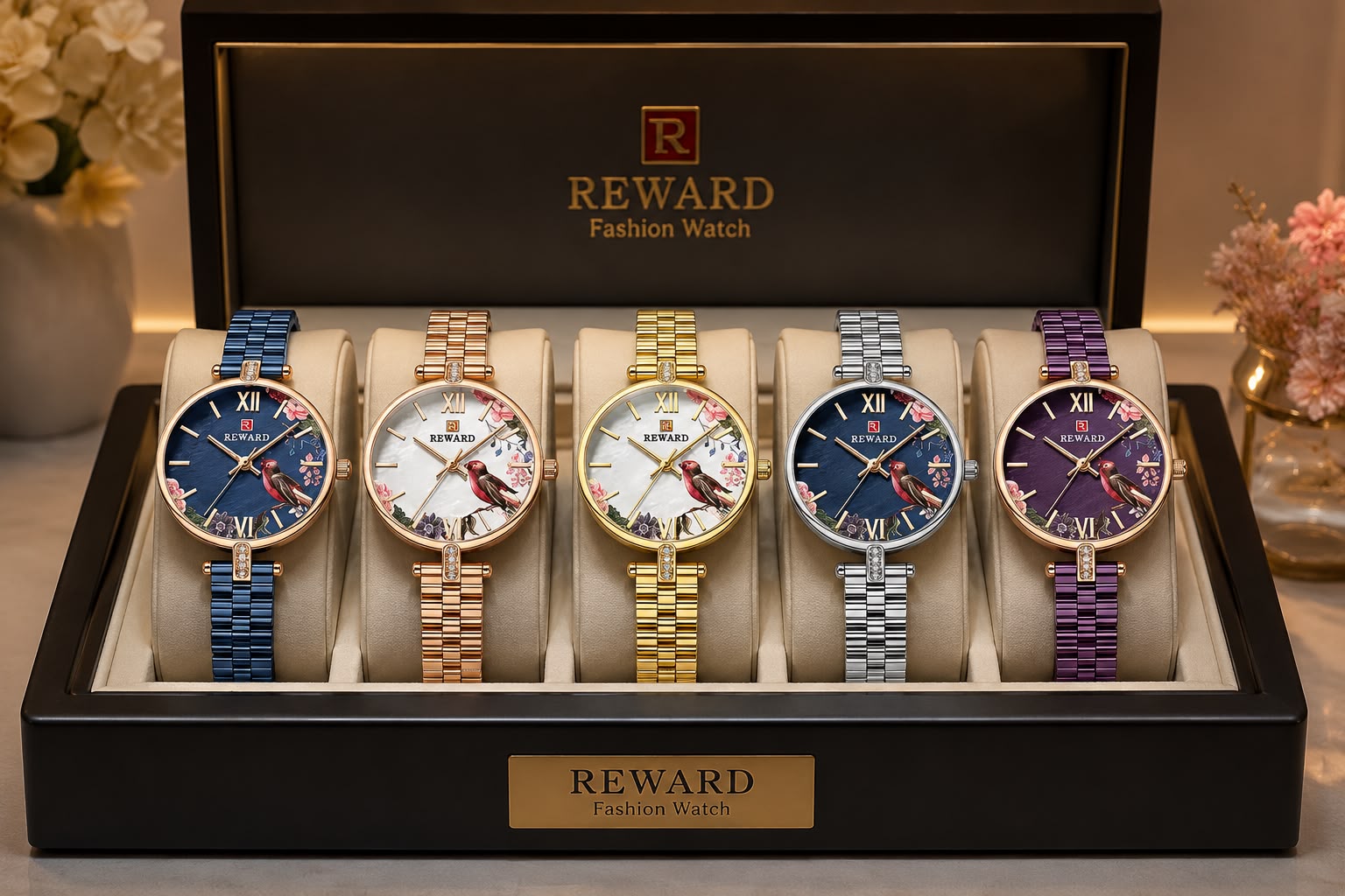 REWARD New Wave reloj oro rosa caja regalo